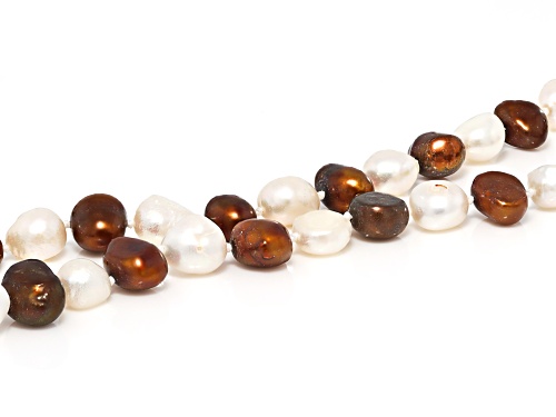 8-10mm Multi-Color Cultured Freshwater Pearl 64 Inch Endless Strand Necklace - Size 64
