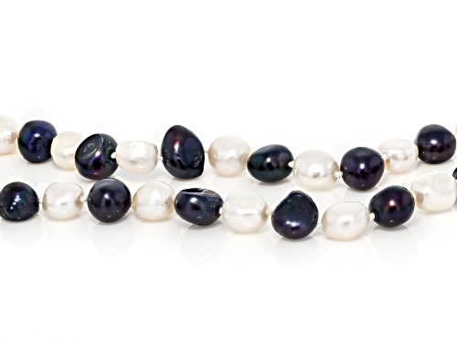 Multi-Color Cultured Freshwater Pearl 64 Inch Endless Strand Necklace - Size 64