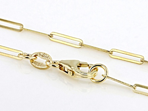 10K Yellow Gold 1.7MM Paperclip 16 Inch Chain - Size 16