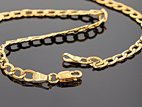 10k Yellow Gold Diamond Cut Curb 20 Inch Chain Necklace - Size 20