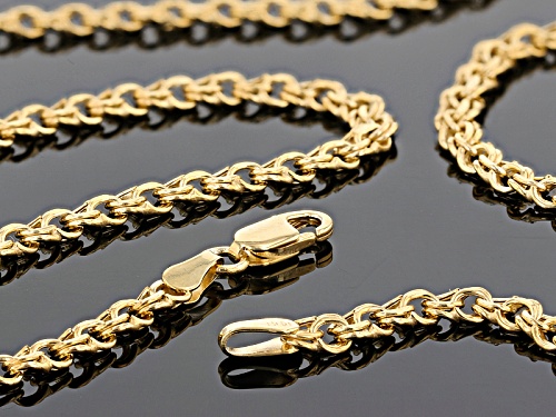10k Yellow Gold Garibaldi 20 Inch Necklace - Size 20