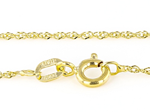Splendido Oro™ 14K Yellow Gold Diamond-Cut Singapore Chain - Size 24