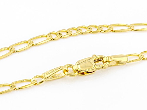 10K Yellow Gold 2.3MM Diamond-Cut Curb Chain - Size 18