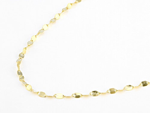 10k Yellow Gold Valentino Link 18 Inch Chain With Toggle Bar Clasp - Size 18
