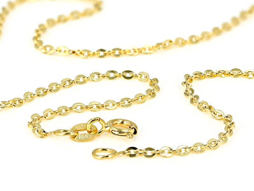 Splendido Oro™ 14k Yellow Gold 1.6mm Cable 20 Inch Chain Necklace - Size 20