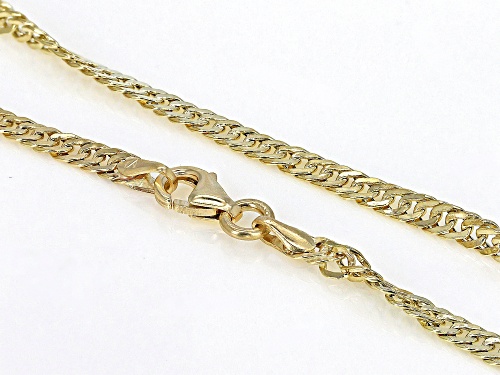 10K Yellow Gold 2.8MM Singapore Chain 20