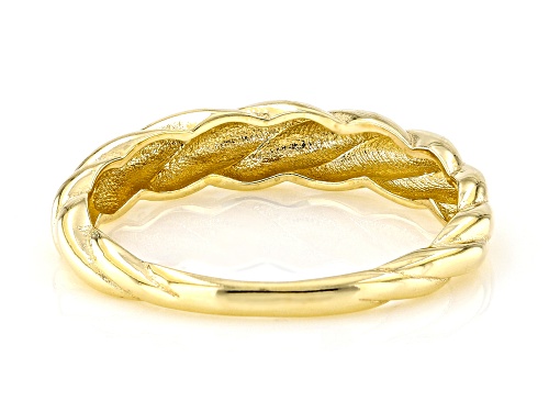10k Yellow Gold Croissant Style Band Ring - Size 8