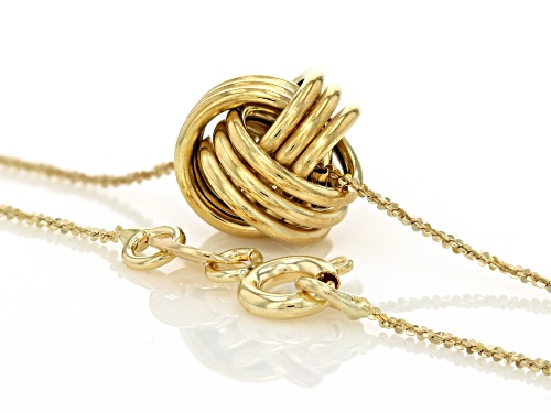 Splendido Italian Jewelry™ 10k Yellow Gold Love Knot 18 Inch Necklace - Size 18