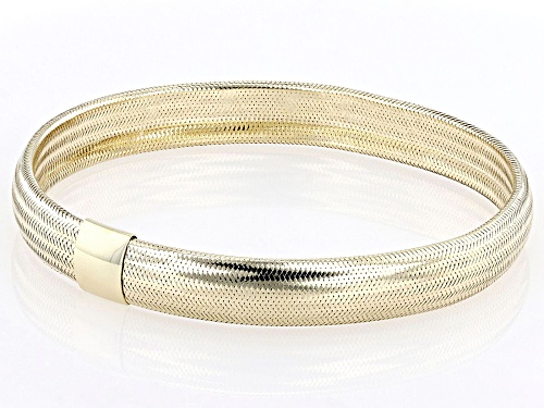 Splendido Italian Jewelry™ 10k Yellow Gold 8mm Mesh Stretch Bracelet