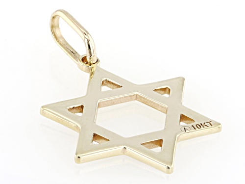 10k Yellow Gold Star of David Pendant