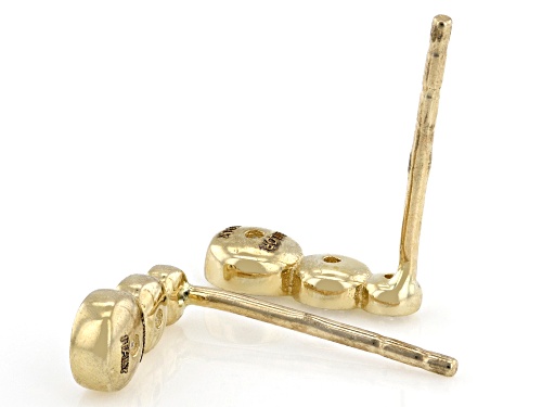 14k Yellow Gold 0.25ctw Bella Luce® Graduated Stud Earrings