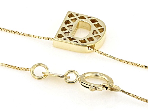 Splendido Italian Jewelry™ 10k Yellow Gold Block Letter 