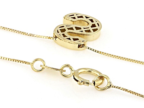 Splendido Italian Jewelry™ 10k Yellow Gold Block Letter 