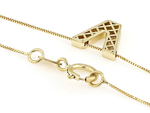 Splendido Italian Jewelry™ 10k Yellow Gold Block Letter 