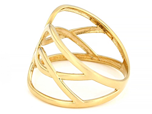 10k Yellow Gold Open Knot Ring - Size 10