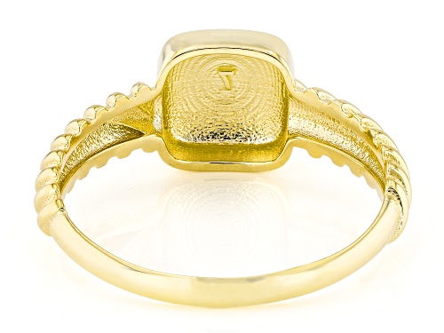 Splendido Italian Jewelry™ 10k Yellow Gold Squared Croissant Ring - Size 7