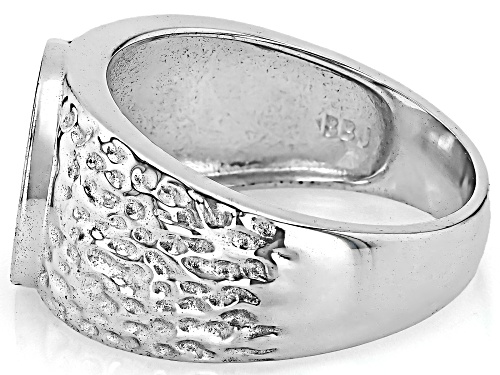Semi-Mount Rhodium Over Sterling Silver Ring - Size 8