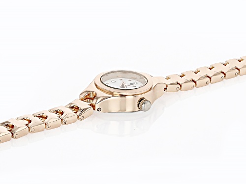 Ladies Watch Rose Tone Over Stainless Steel Alloy