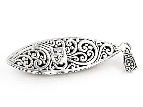 Artisan Collection of Bali™ 12x45mm Coral Sterling Silver Elongated Pendant