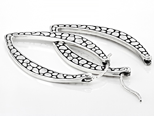 Artisan Collection of Bali™ Sterling Silver Watermark Hoop Earrings