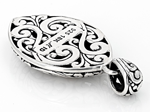 Artisan Collection of Bali™ Sterling Silver With 18K Gold Accents Filigree & Jawan Beaded Pendant