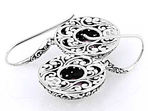Artisan Collection of Bali™ 4.00ctw Pink Azotic Topaz Sterling Silver Earrings