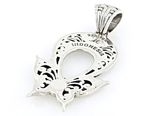 Artisan Collection of Bali™ Sterling Silver With 18K Gold Accents Butterfly Pendant