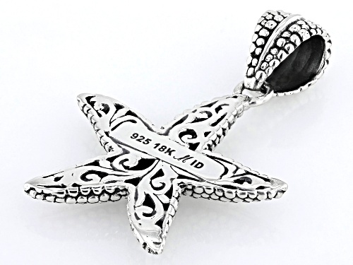 Artisan Collection of Bali™ Sterling Silver & 18K Gold Accents Starfish Pendant