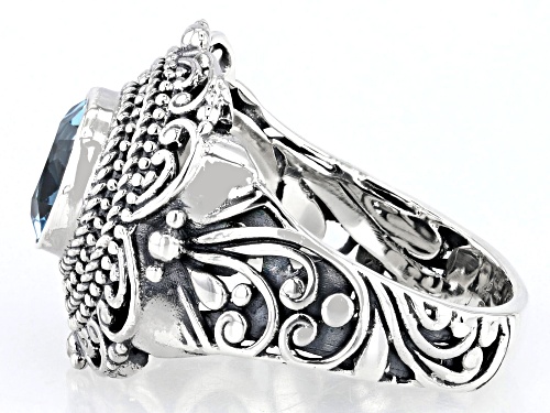 Artisan Collection of Bali™ 2.00ct Sky Blue Topaz Sterling Silver Beaded Ring - Size 10