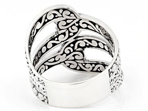Artisan Collection of Bali™ Sterling Silver With 18K Gold Accents Multi-Row Ring - Size 6
