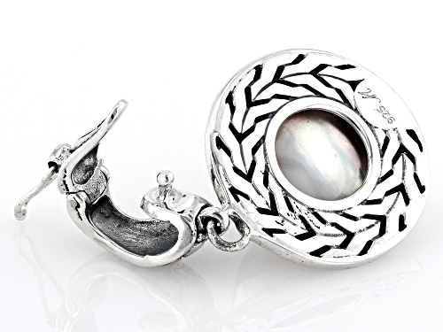 Artisan Collection of Bali™ 12.5-13.5mm Cultured Pink Mabe Pearl Sterling Silver Enhancer Pendant