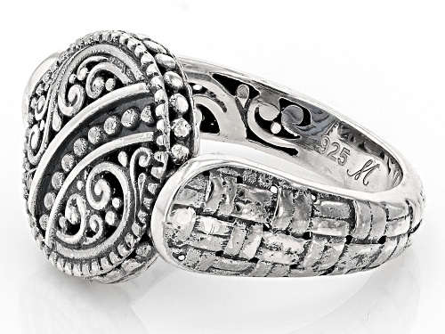 Artisan Collection of Bali™ 12mm Abalone Shell Sterling Silver Reversible Ring - Size 9