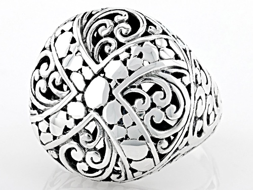 Artisan Collection of Bali™ Sterling Silver Medallion Filigree Ring - Size 11