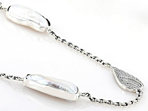 Artisan Collection of Bali™ White Cultured Freshwater Pearl Sterling Silver Necklace - Size 32