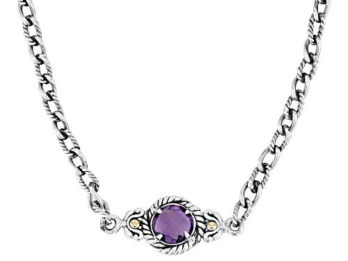 Artisan Collection of Bali™ 7.33ctw Multi-Gemstone Sterling Silver Station Necklace - Size 22