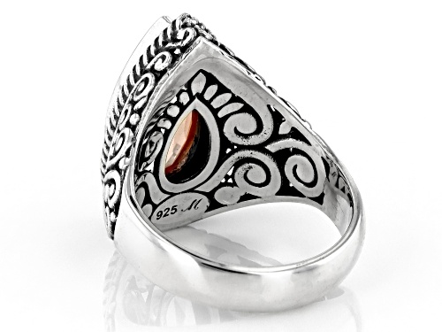 Artisan Collection of Bali™ 3.95ct Morganite Color Quartz Doublet Sterling Silver Ring - Size 10