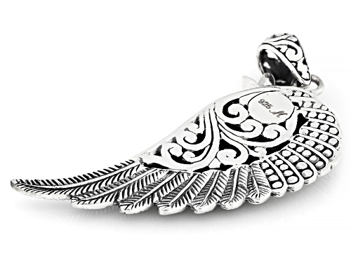 Artisan Collection of Bali™ Angel Wing & Dragonfly Garden Motif Sterling Silver Pendant