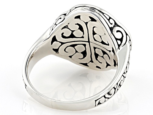 Artisan Collection of Bali™ 9mm White Shell Sterling Silver Scrollwork Balinese Ring - Size 9