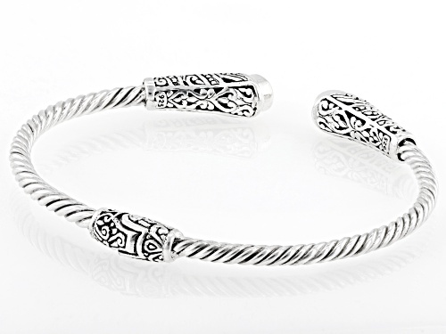 Artisan Collection of Bali™ Sterling Silver & 18K Gold Accent Cuff Bracelet - Size 6.75