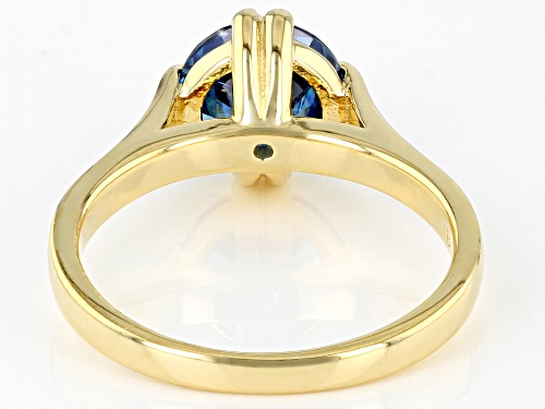 Bella Luce ® 3.17ctw Blue Sapphire Simulant Eterno™ Yellow Ring - Size 10