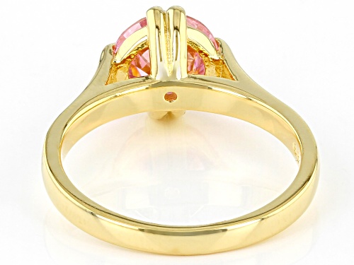 Bella Luce ® 3.47ctw Pink Diamond Simulant Eterno™ Yellow Ring - Size 11