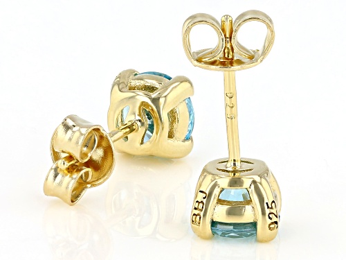 Bella Luce ® 2.75ctw Aquamarine Simulant Eterno™ Yellow Earrings