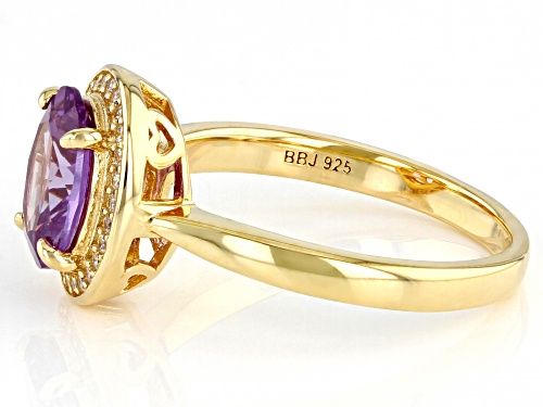 Bella Luce ® Lab Created Color Change Sapphire And White Diamond Simulant Eterno™ Yellow Ring - Size 7