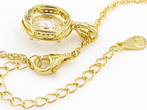 Bella Luce® 3.63ctw White Diamond Simulant Eterno™ Yellow Pendant With Chain
