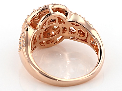 Bella Luce ® 2.14ctw Mocha, Champagne, And White Diamond Simulants Eterno ™ Rose Ring - Size 12