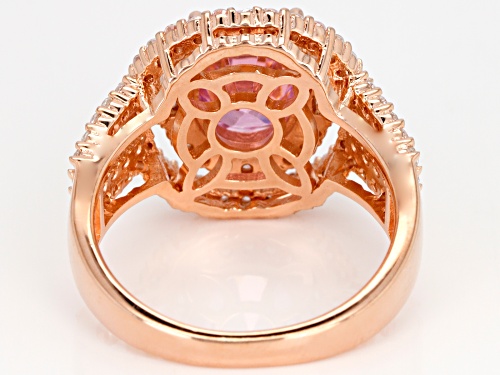 Bella Luce® 6.24ctw Pink and White Diamond Simulants Eterno ™ Rose Ring - Size 11