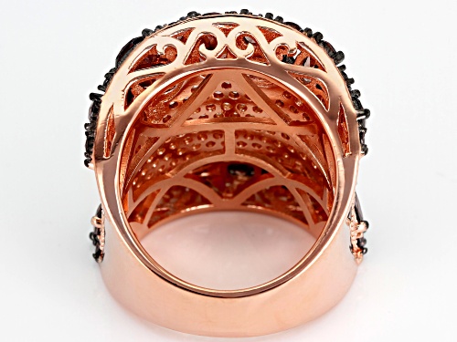 Bella Luce ® 11.10CTW Mocha & Champagne Diamond Simulants Eterno ™ Rose Ring - Size 7