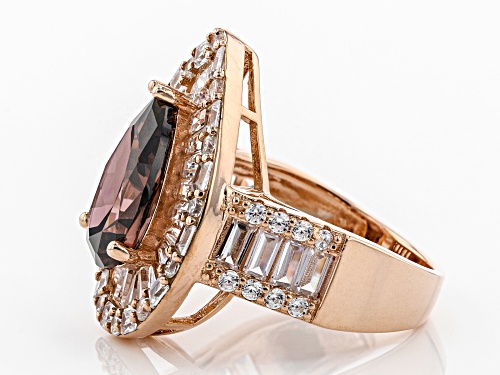 Bella Luce ® 12.20CTW Esotica ™ Blush Zircon & White Diamond Simulants Eterno ™ Rose Ring - Size 7