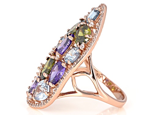 Bella Luce ® 12.49CTW Multicolor Gemstone Simulants Eterno ™ Rose Ring - Size 7