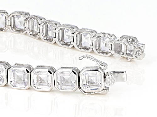 Bella Luce ® 31.12CTW White Diamond Simulant Rhodium Over Sterling Silver Bracelet - Size 7.25